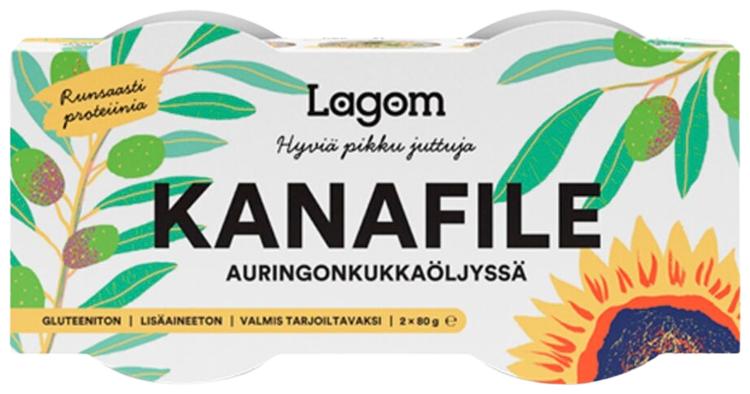 Lagom Kanafile auringonkukkaöljyssä 2x80g/2x52g