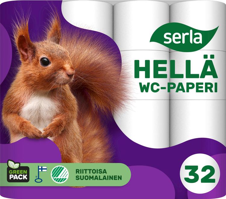 Serla Hellä WC-paperi 32rl valkoinen