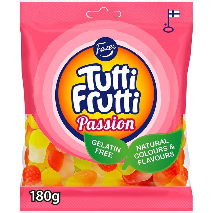 Fazer Tutti Frutti Passion karkkipussi 180g