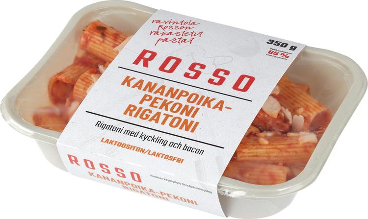 Rosso kananpoika-pekoni-rigatoni ateria 350 g