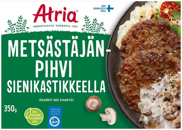 Atria Metsästäjänpihvi Sienikastikkeella 350g