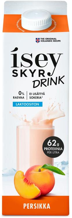 Isey Skyr Persikka juoma laktoositon maitovalmiste 1l