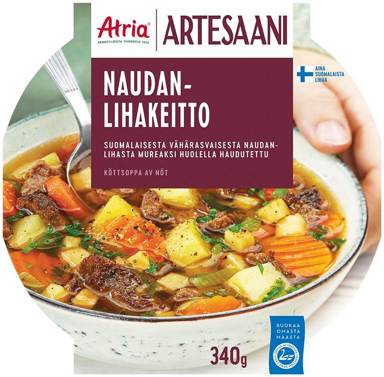 Atria Artesaani Naudanlihakeitto 340g