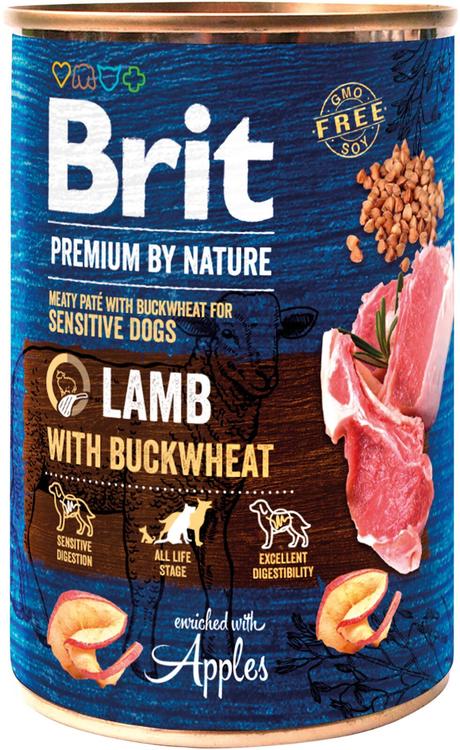 Brit Premium by Nature Lammas-tattari 400 g