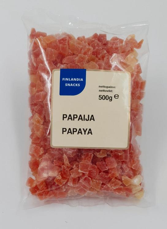 Finlandia Snacks kuivattuja Papaijapaloja 500g