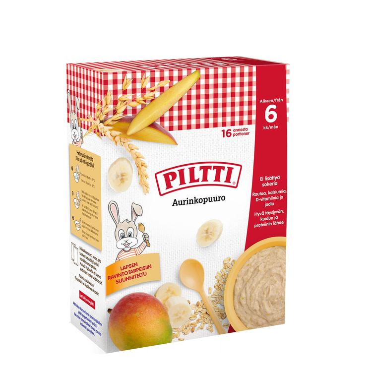 Piltti 2x240g Aurinkopuuro puurojauhe 6kk