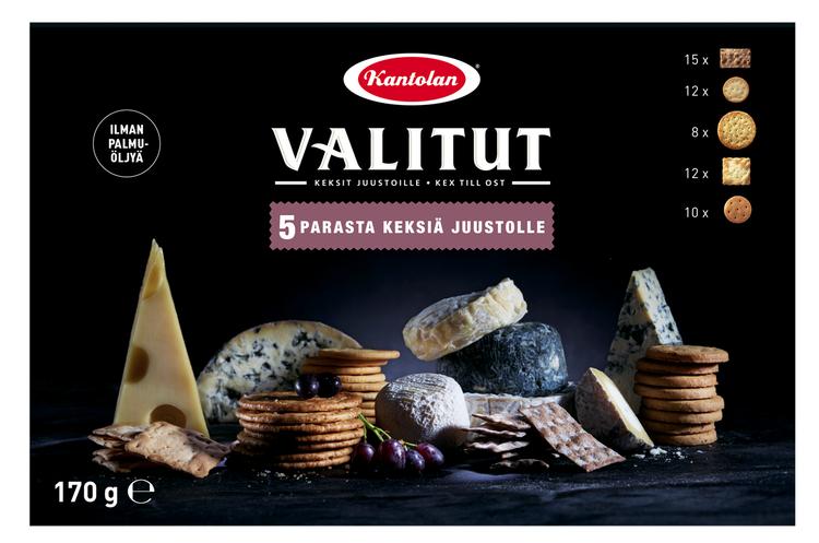 Kantolan Valitut 5 Parasta suolakeksilajitelma 170g