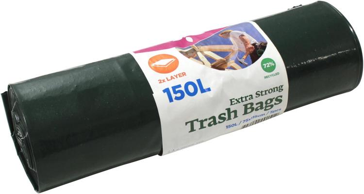 Jätesäkki 150 litraa 5 kpl