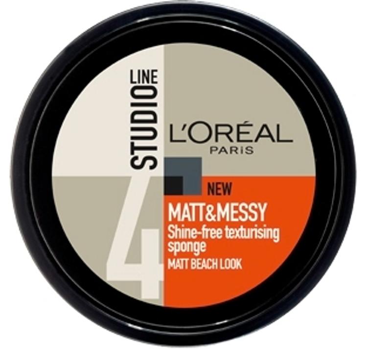 L'Oréal Paris Studio Line Matt & Messy Sponge Matta muotoilutahna, 4/10 150ml