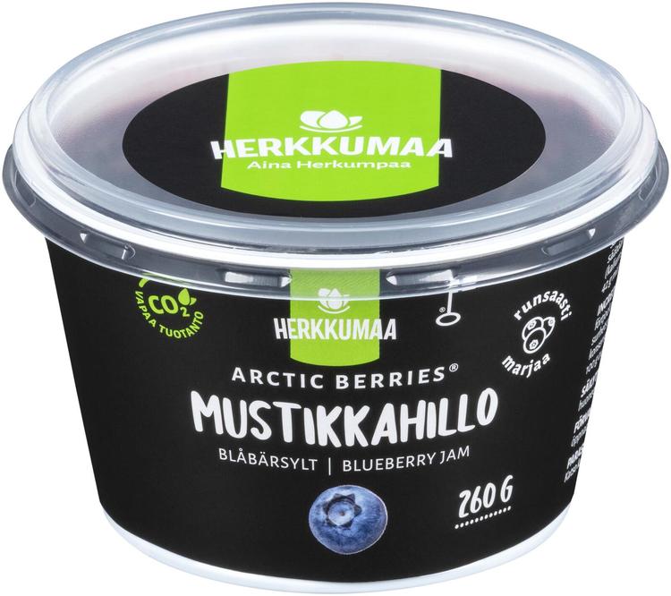 Herkkumaa Arctic Berries Mustikkahillo 260g