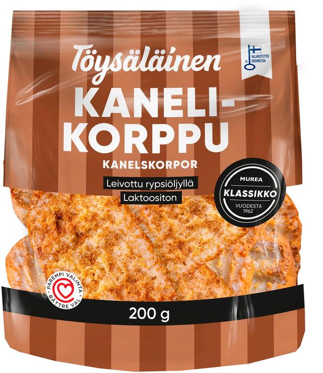 Töysäläinen kanelikorppu 200g