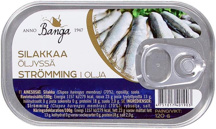 Banga Silakkaa Öljyssä 120g