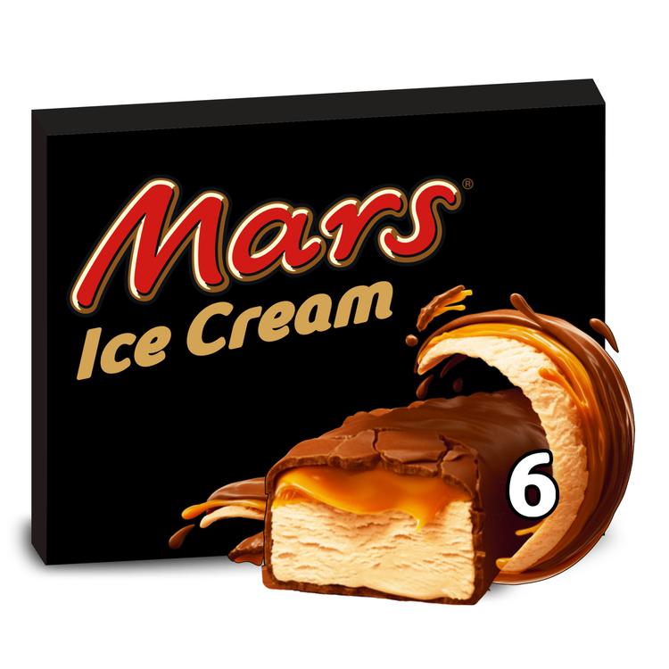 Mars 6-pack jäätelöpatukat 297ml (6 x 40 g)