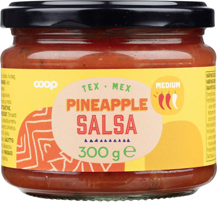 Coop salsakastike medium ananaksella 300 g