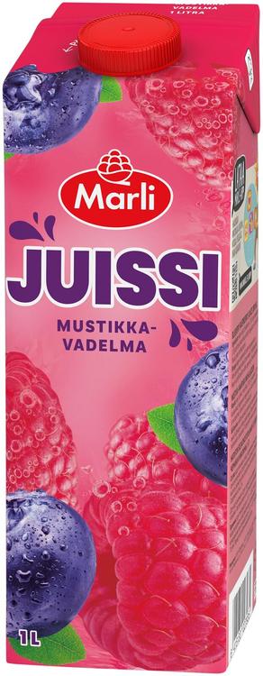 Marli Juissi Mustikka-vadelmamehujuoma 1 L