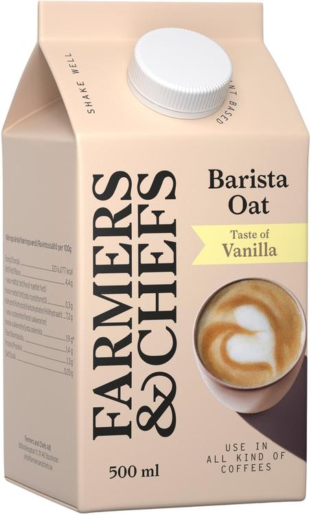 Farmers & Chefs Barista Oat Drink vanilla kaurajuoma 500ml