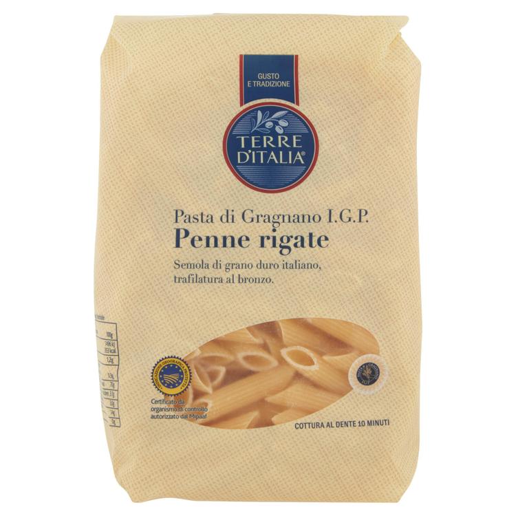 Terre d'Italia Pasta di Gragnano I.G.P. Penne Rigate pasta 500g