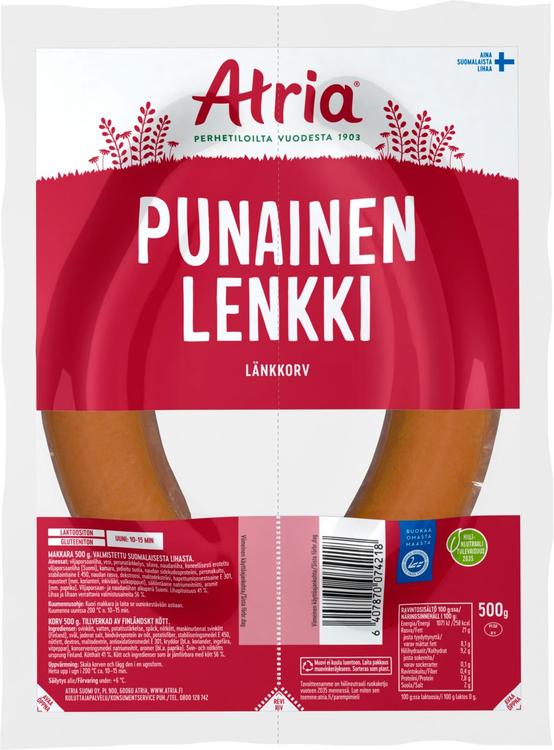 Atria Punainen Lenkki 500g