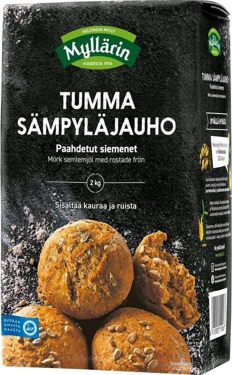 Myllärin Sämpyläjauho tumma-paahdetut siemenet 2 kg