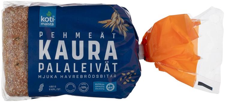 Kotimaista Pehmeät Kaurapalaleivät 8 kpl/480 g