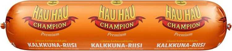 Hau-Hau Champion Koiranmakkara kalkkuna-riisi täysravinto 800 g