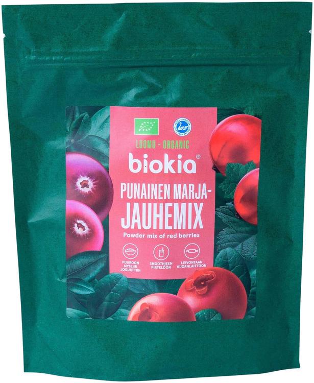 Biokia Luomu punainen marjajauhemix 150g