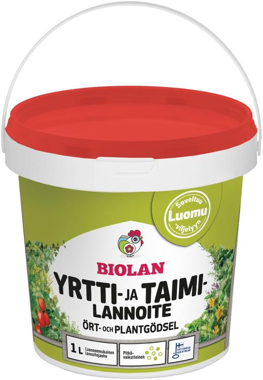 Biolan Yrtti- ja taimilannoite 1 L