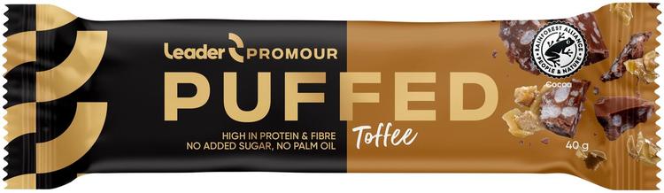 Leader Promour Puffed Toffee riisisuklaaproteiinipatukka 40 g