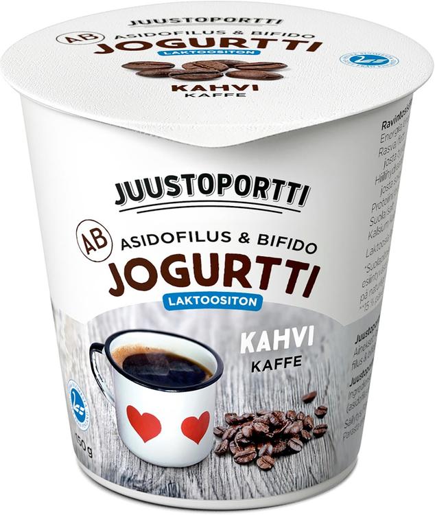 Juustoportti AB-jogurtti 150 g kahvi laktoositon