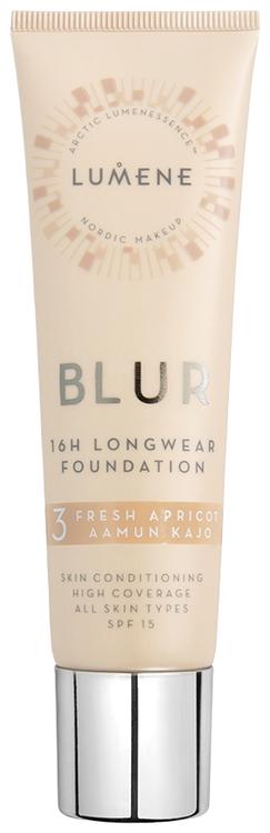 Lumene Blur Pitkäkestoinen meikkivoide SK15 3 Aamun kajo 30ml