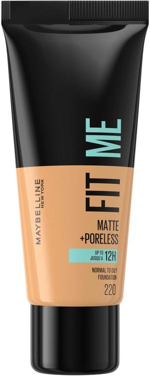 Maybelline New York Fit Me Matte+Poreless -meikkivoide 220 Natural Beige 30ml