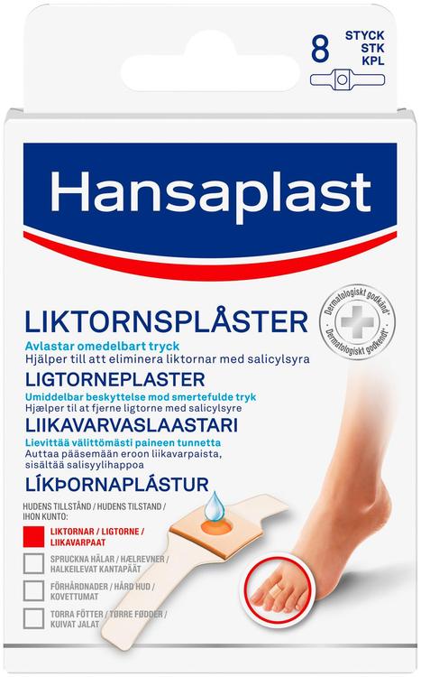 Hansaplast 8kpl Liikavarvaslaastari