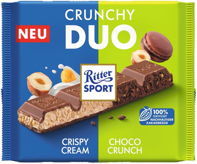 Ritter Sport Crunchy Duo suklaalevy 218g