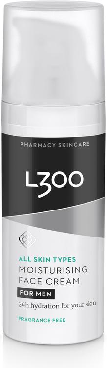 L300 for men Moisturising Face Cream fragrance free hajusteeton kosteuttava kasvovoide 50ml