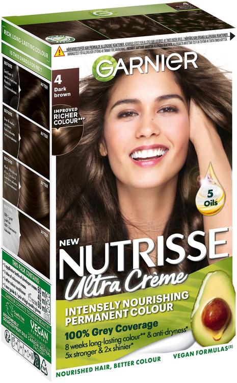 Garnier Nutrisse Ultra Creme 4.0 Dark Brown Tummanruskea kestoväri 1kpl