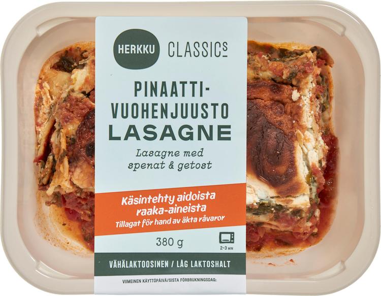 Herkku Classics Pinaatti-vuohenjuustolasagne 380g