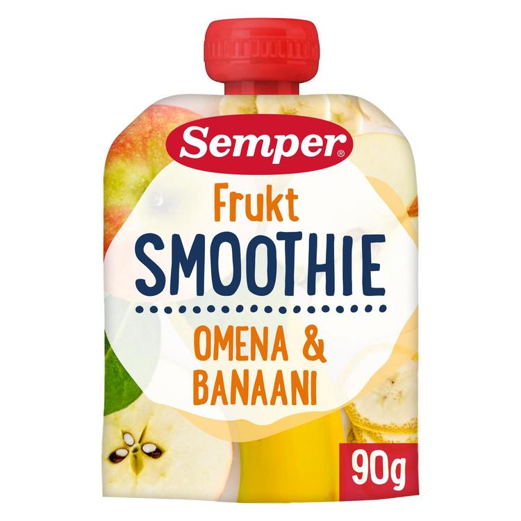 Semper Smoothie Frukt omena banaani 6kk hedelmäsose 90g