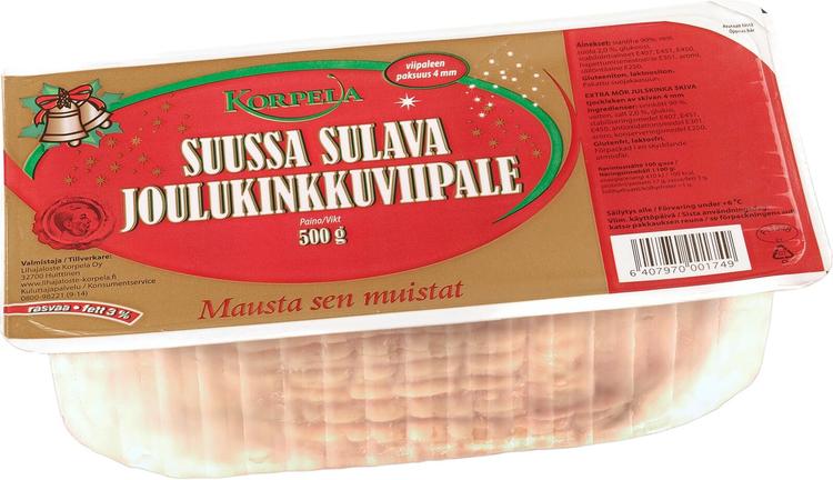 Korpela suussa sulava joulukinkkuviipale 500g