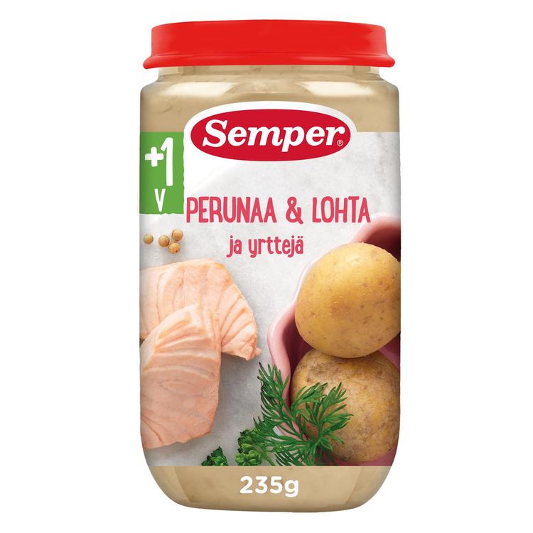 Semper Perunaa lohta & yrttejä 1v Lastenateria 235g