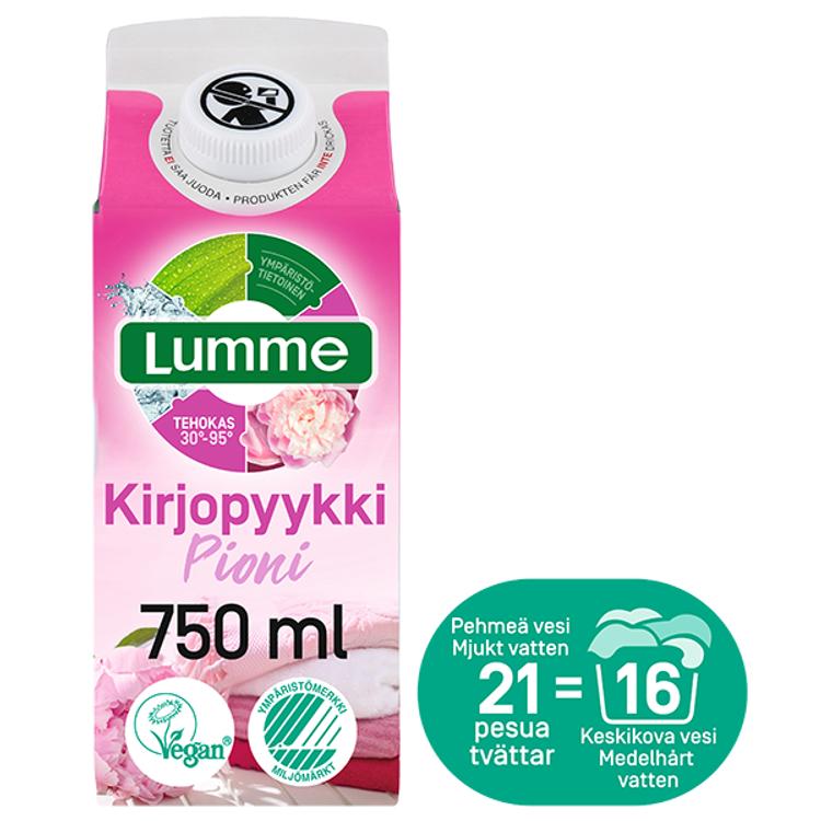 Lumme Kirjopyykki Pioni pyykinpesuneste 750ml