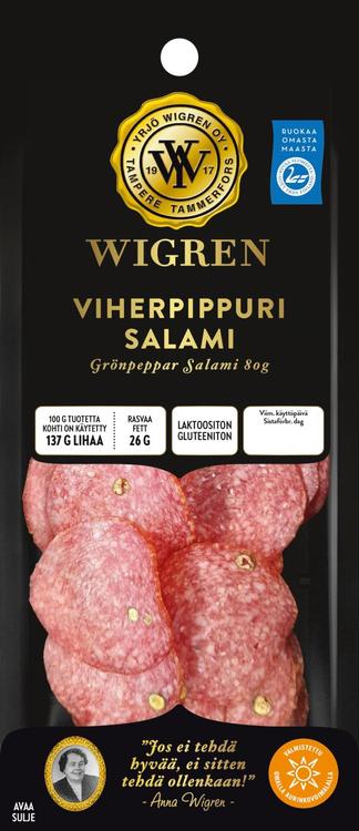 Wigren Viherpippuri Salami 80g