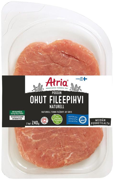 Atria Possun Ohut Fileepihvi Naturell 240g