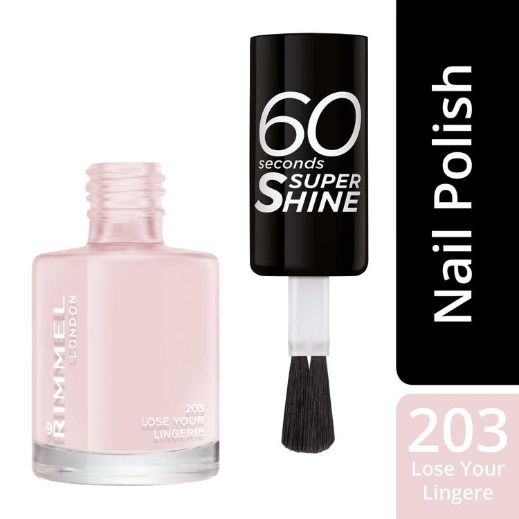 Rimmel 8ml 60 seconds Super Shine 203 Lose Your Lingerie kynsilakka