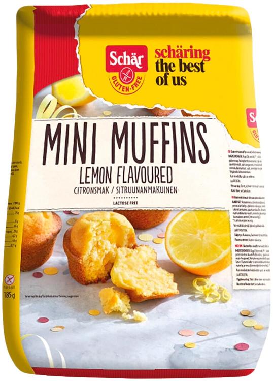 Schär sitruunanmakuiset minimuffinssit gluteeniton 185g/8kpl
