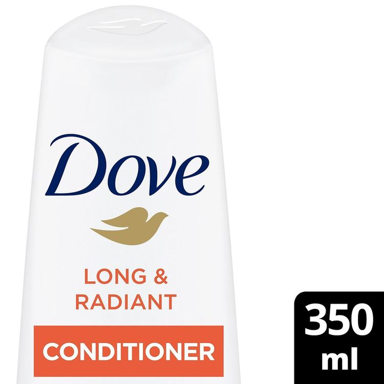 Dove  Long & Radiant Hoitoaine  hoitaa ja suojaa pitkiä hiuksia   350 ML