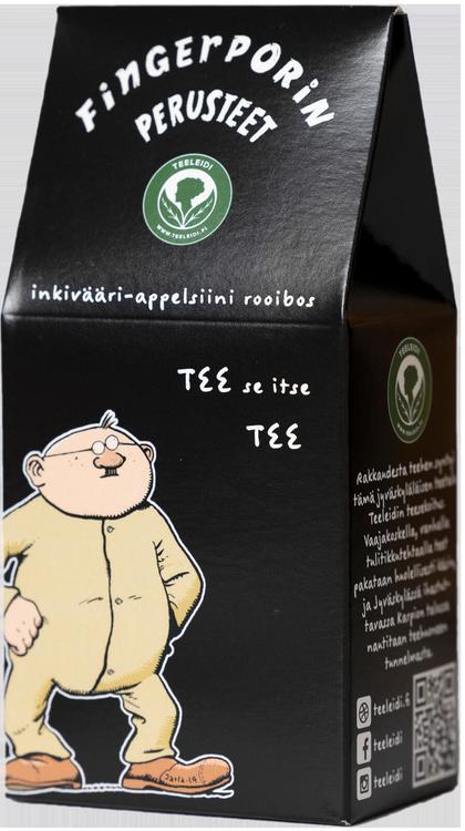 Teeleidin Fingerporin perusteet; Heimo Vesan TEE se itse TEE rooibos inkiväärillä ja appelsiinilla 60g