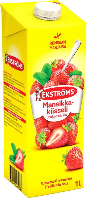 Ekströms Extra Prima mansikkakiisseli 1l