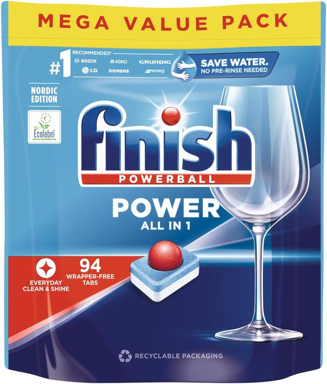 Finish Power All-in-1 konetiskitabletti 94kpl