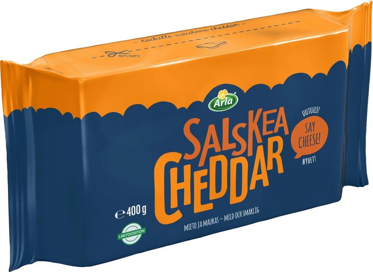 Arla Tolkuttomat Juustot Salskea cheddar juusto 400 g