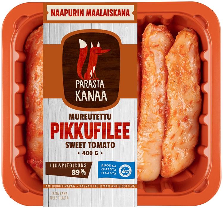 Naapurin Maalaiskanan mureutettu pikkufilee, sweet tomato 400g